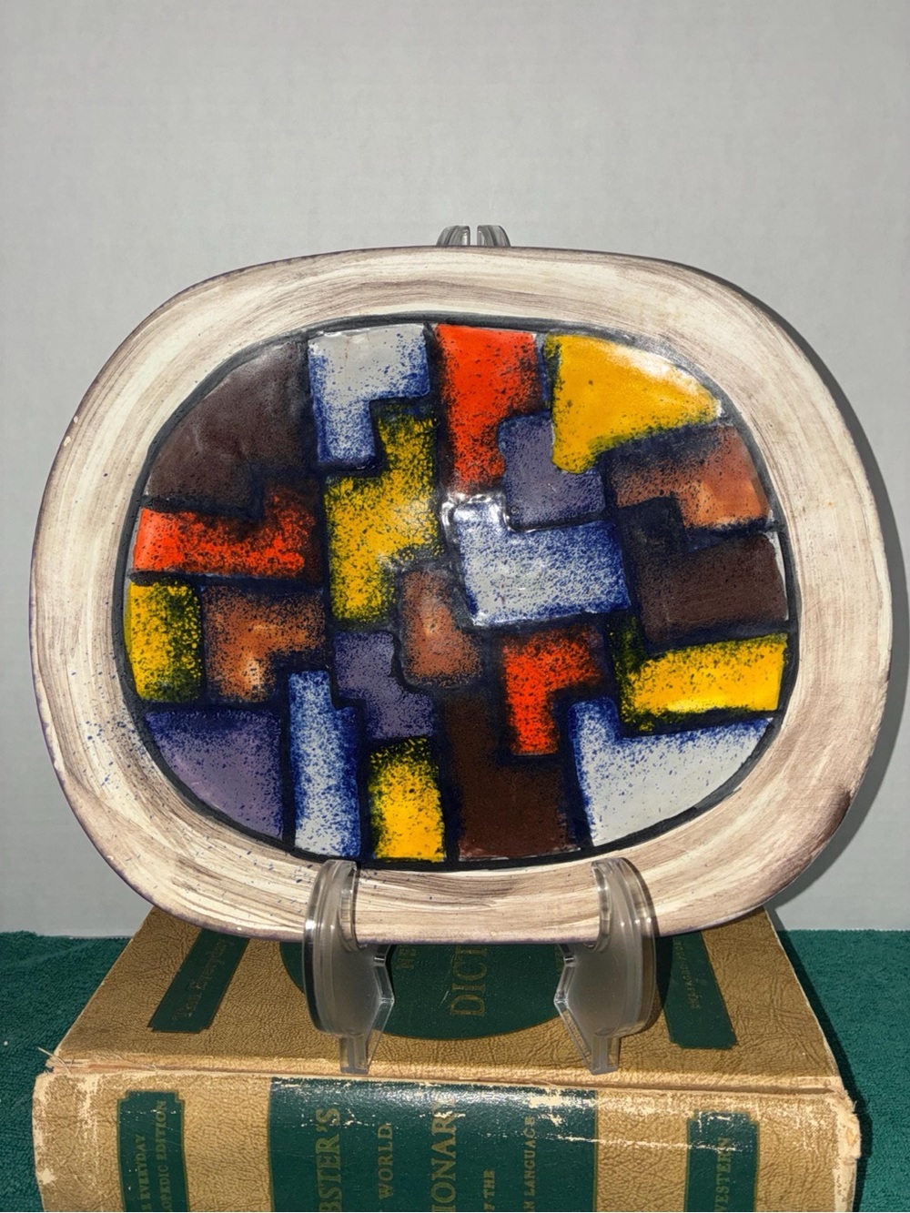 Bitossi Aldo Londi signed and numbered Vetrata pottery bowl CS 104/26